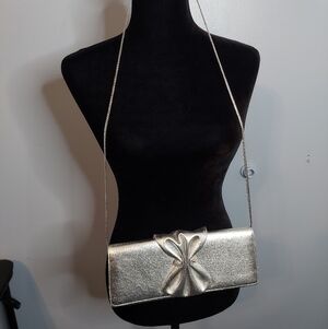 Cristal Crossbody Sparkly Silver Bag